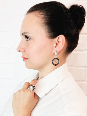 О-1383 Серьги (Ag 925) 